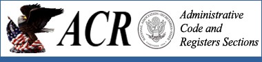 Administrative Code and Registers Sections